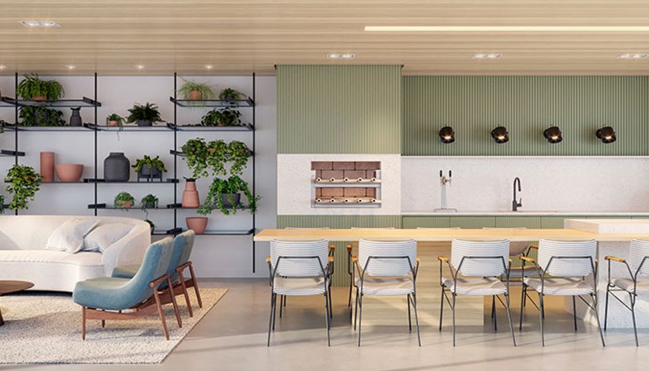 Concepção artística do Espaço Gourmet