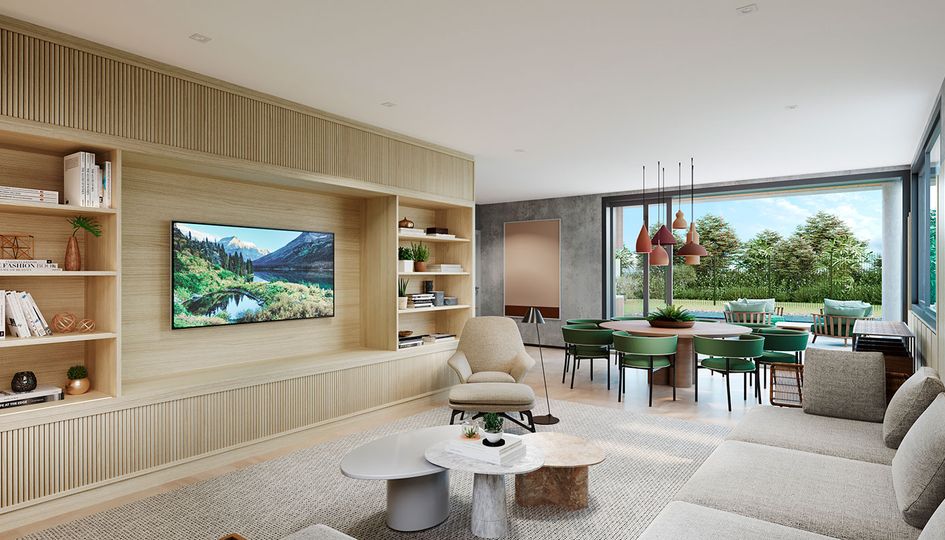 Concepção artística do Living Integrado